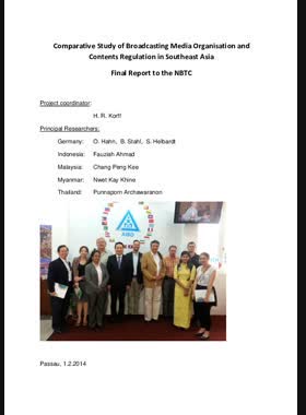 Comparative study of broadcasting media organisation and contents regulation in Southeast Asia: final report book